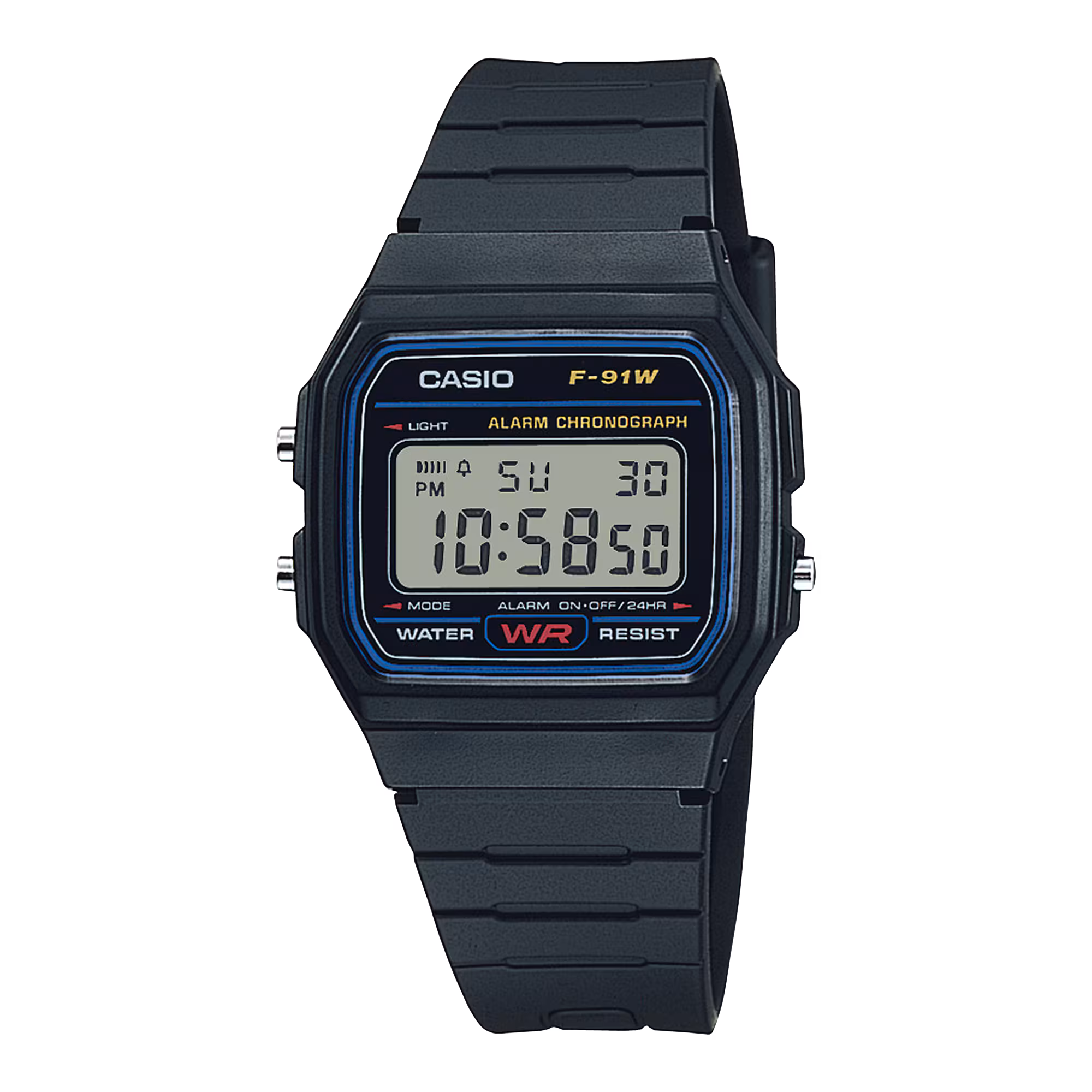 Casio F-91W-1 Classic Black Blue