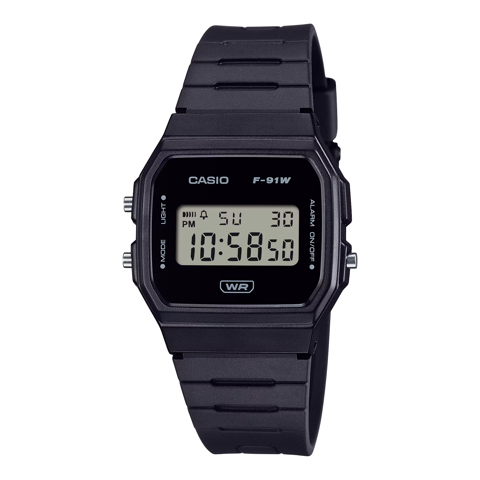 Casio F-91WB-1A Monochrome Black Bio Resin
