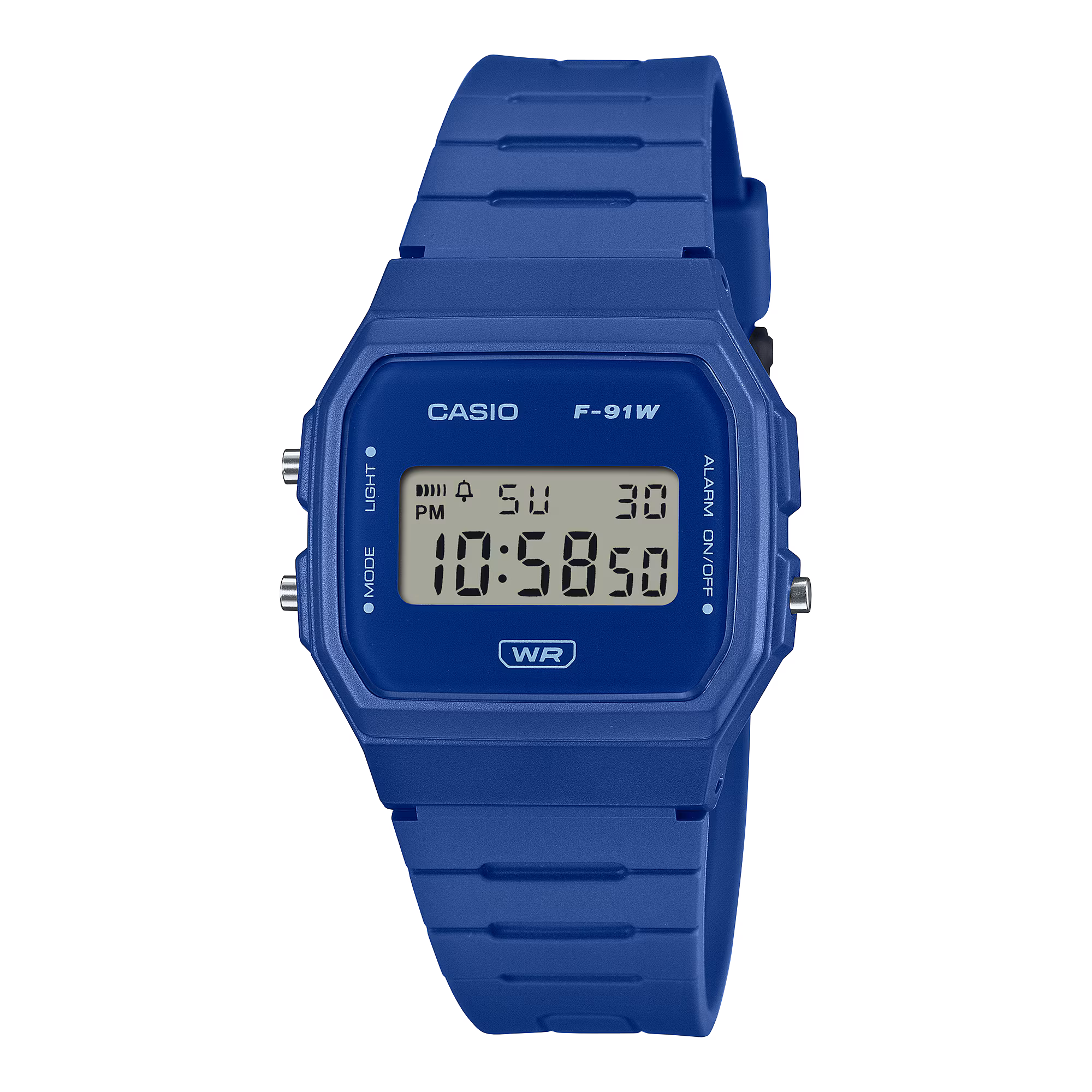 Casio F-91WB-2A1 Monochrome Blue Bio Resin
