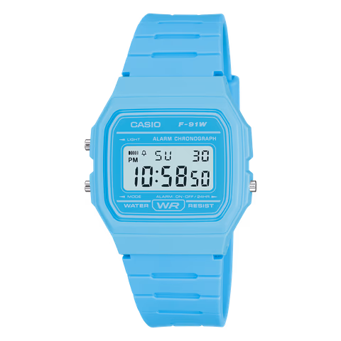Casio F-91WC-2A Vibrant Blue