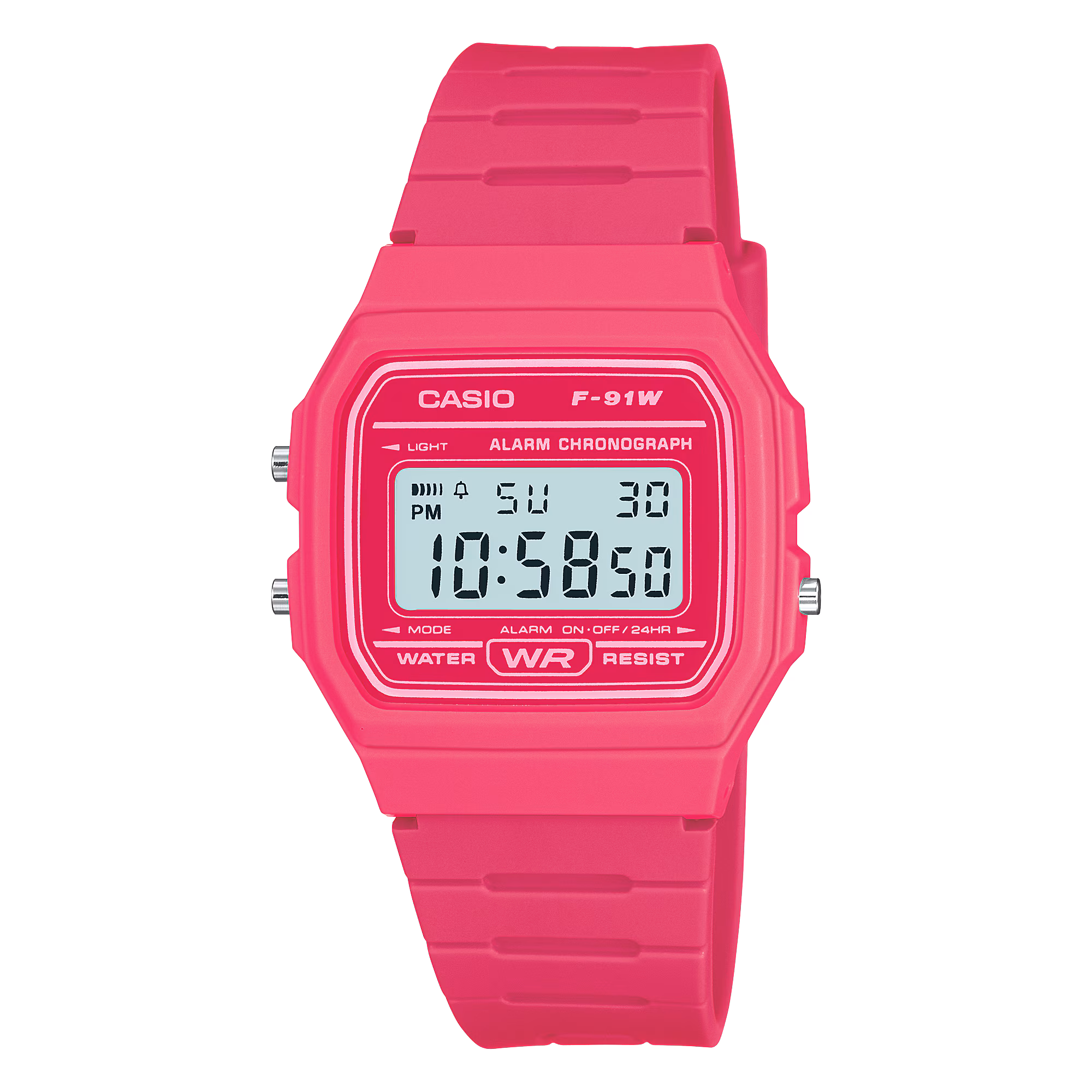 Casio F-91WC-4A Vibrant Pink