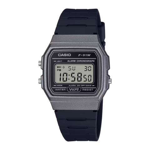 Casio F-91WM-1B Blacked Out