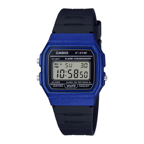 Casio F-91WM-2A Metallic Blue