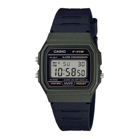 Casio F-91WM-3A Metallic Green
