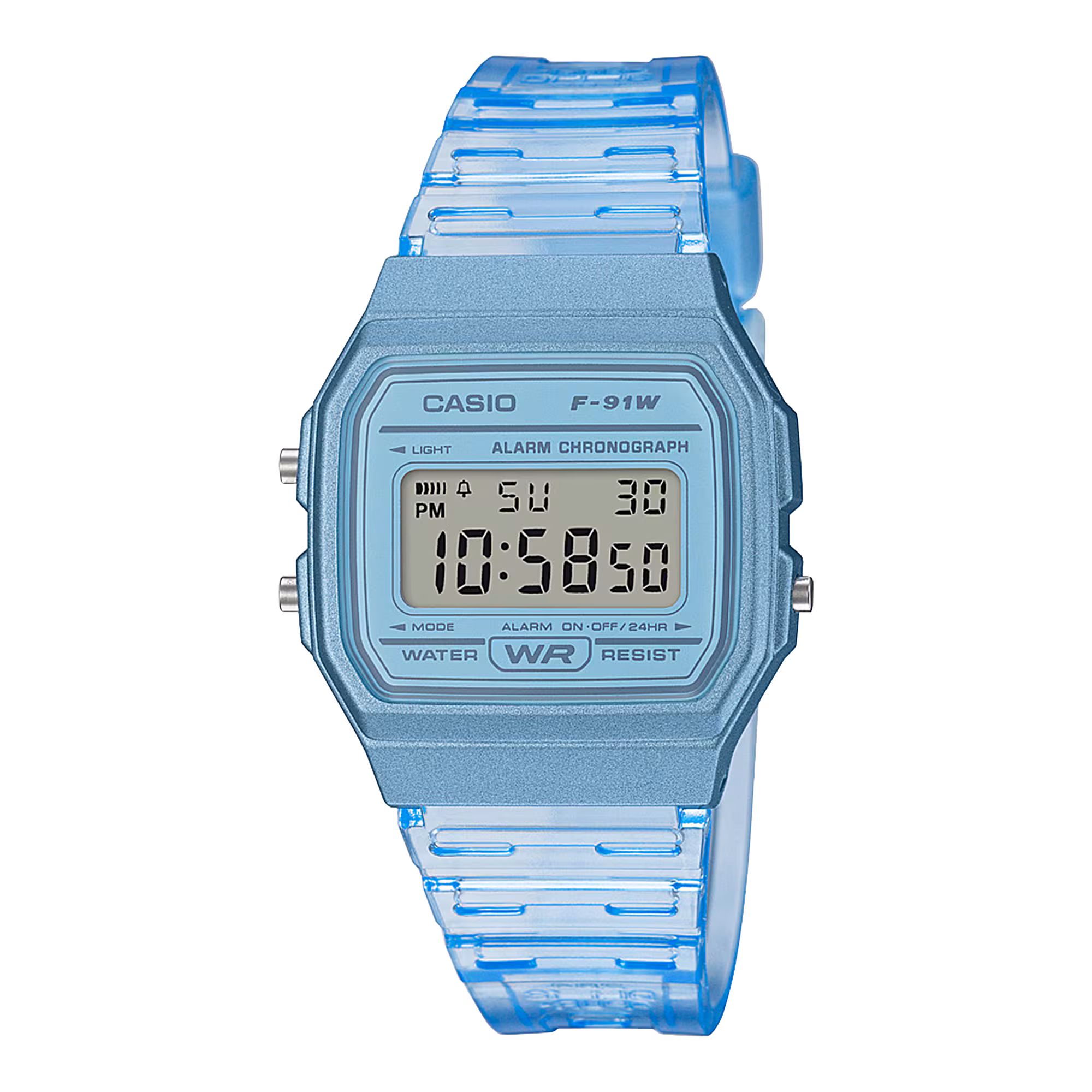 Casio F-91WS-2 Translucent Blue
